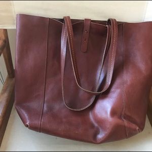 Lucky brand leather tote.